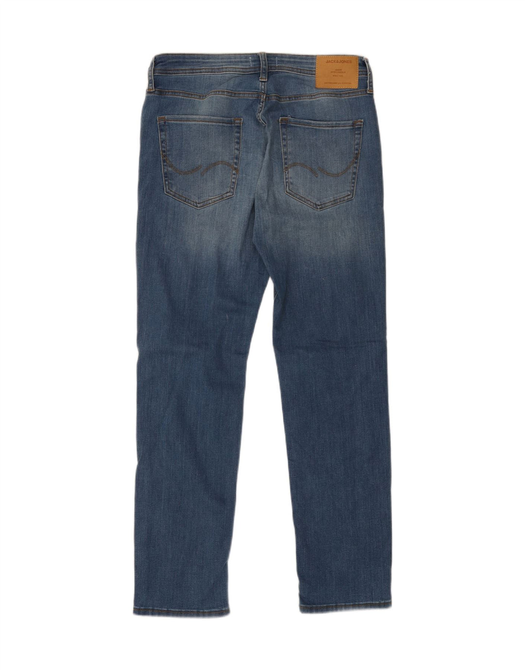 JACK & JONES Mens Straight Jeans W31 L32  Blue Cotton
