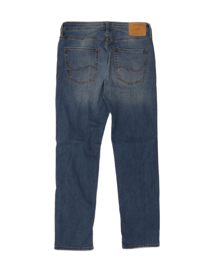 JACK & JONES Mens Straight Jeans W31 L32  Blue Cotton