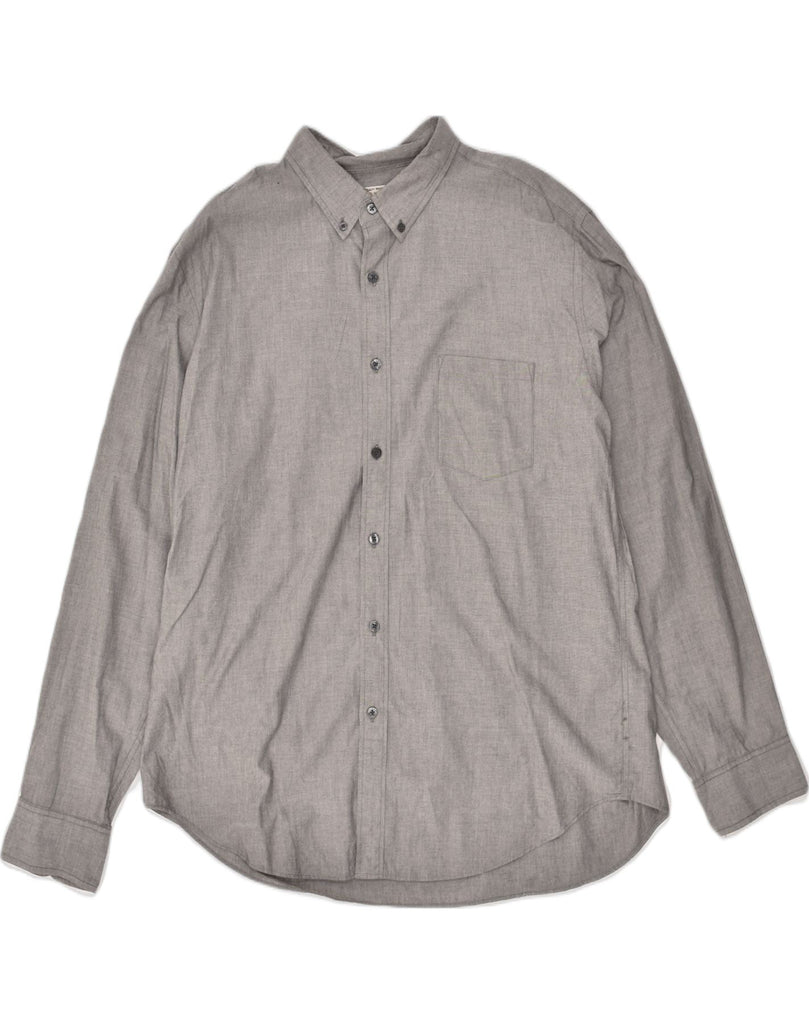 J. CREW Mens Shirt XL Grey Cotton | Vintage J. Crew | Thrift | Second-Hand J. Crew | Used Clothing | Messina Hembry 