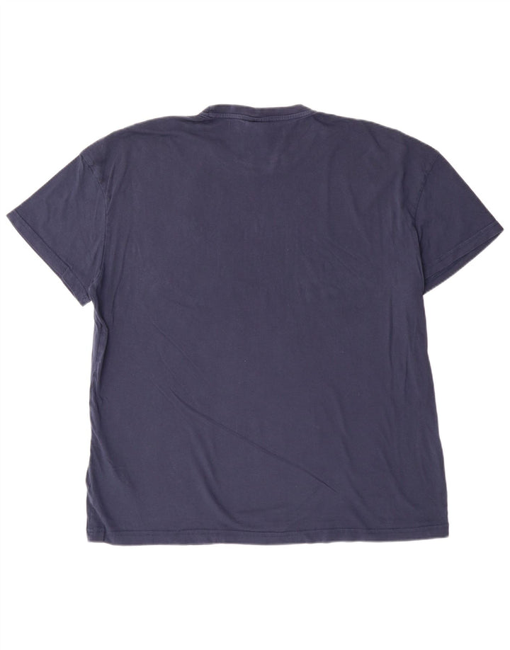 Kappa Mens T-Shirt Top 2XL Navy Blue Cotton