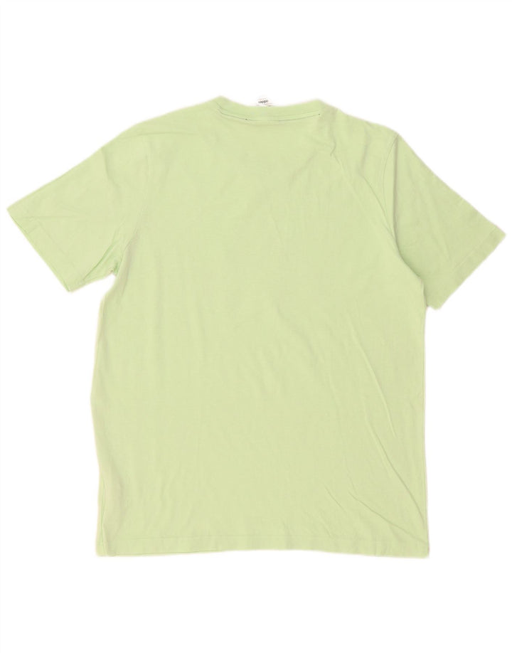 Adidas Mens Graphic T-Shirt Top Medium Green Cotton