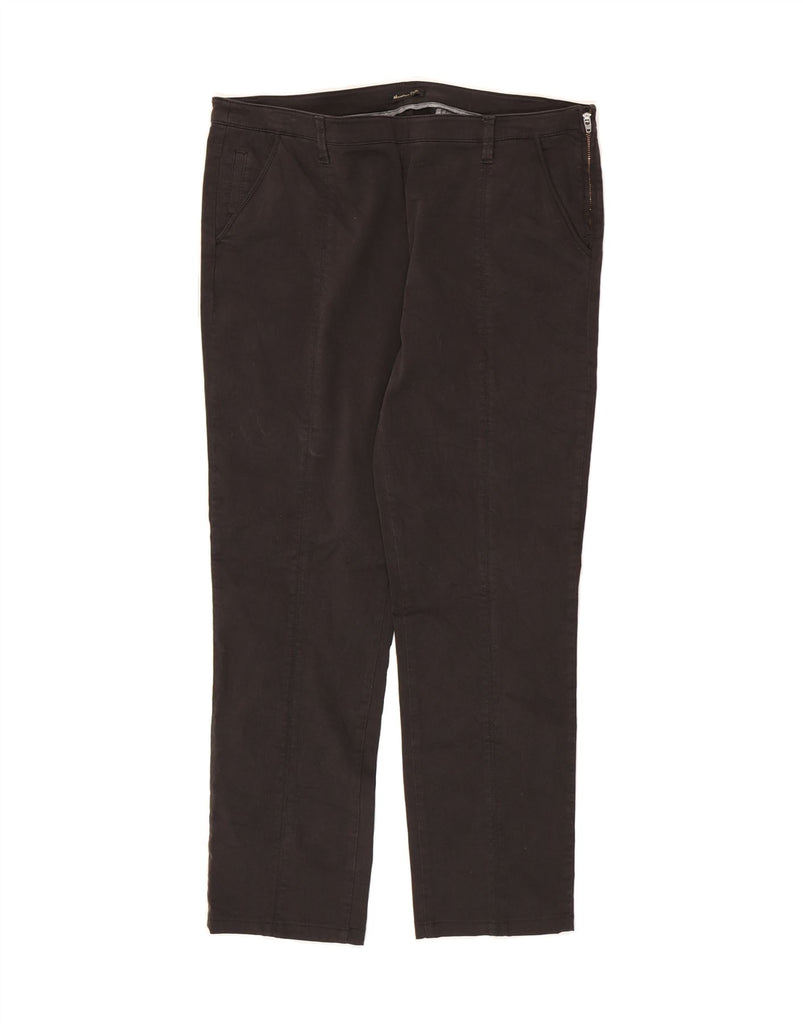 MASSIMO DUTTI Womens Slim Fit Chino Trousers EU 44 XL W34 L27 Grey Cotton Vintage Massimo Dutti and Second-Hand Massimo Dutti from Messina Hembry 