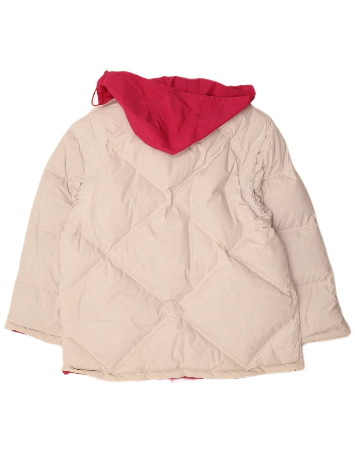 Diadora Mens Hooded Reversible Padded Jacket UK 40 Large Pink Polyester
