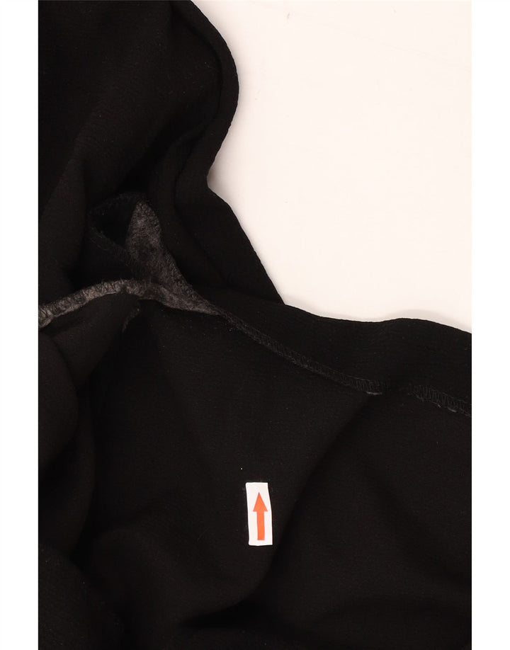 Topshop Womens Oversized Overcoat UK 12 Medium Black Polyester
