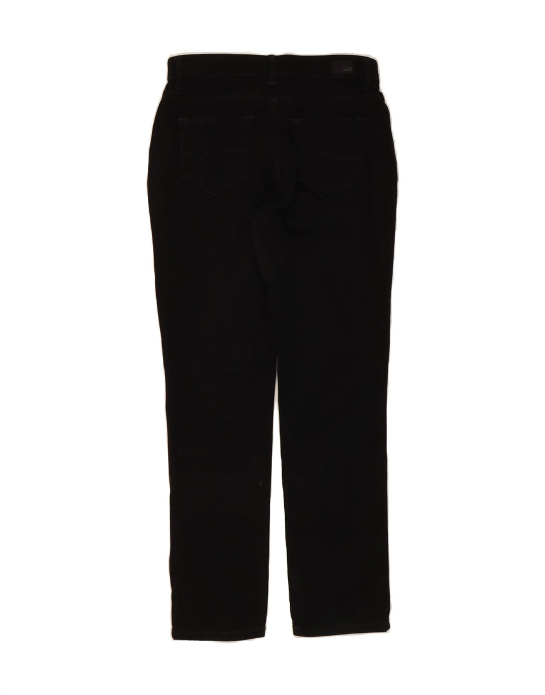 LEE Womens Mid Rise Straight Jeans US 4 Small W28 L28 Black Cotton Vintage Lee and Second-Hand Lee from Messina Hembry 
