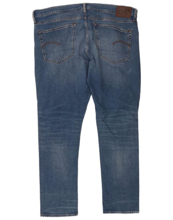 G-Star Mens 3301 Slim Jeans W40 L32 Blue