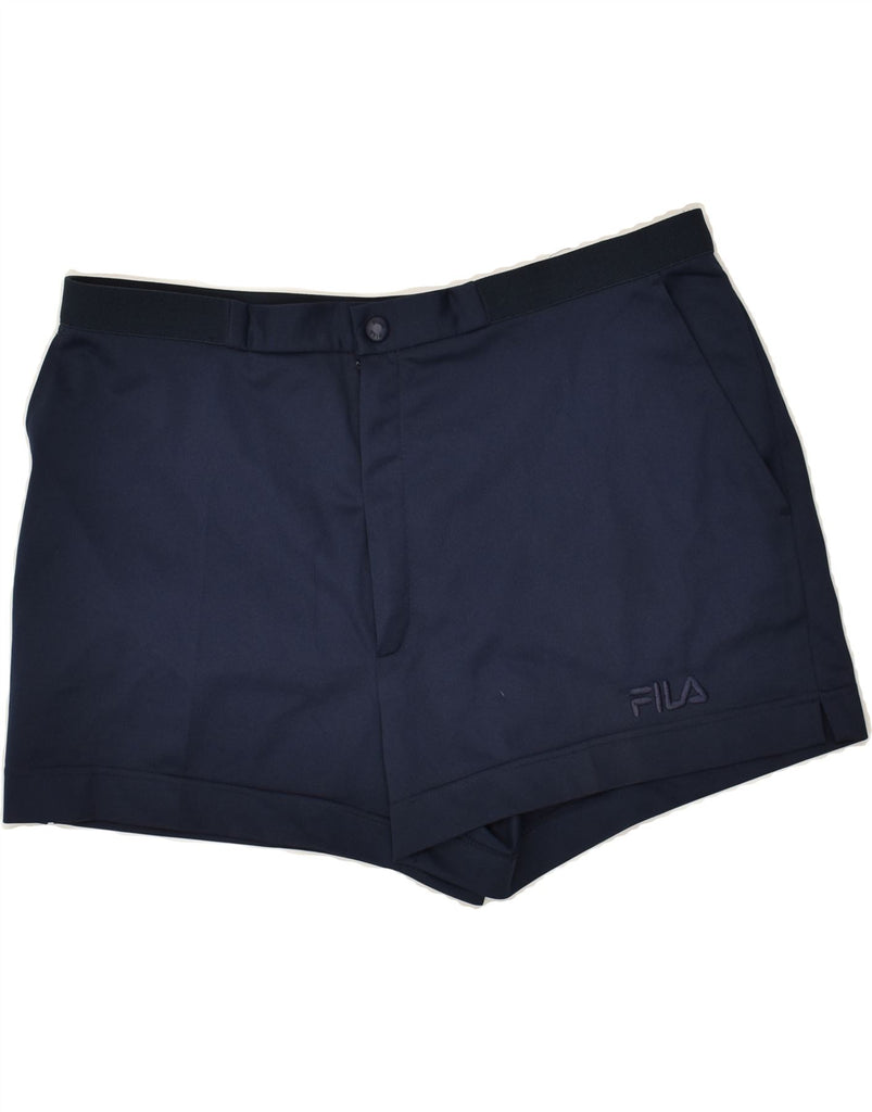 FILA Mens Casual Shorts IT 44 XS Navy Blue | Vintage Fila | Thrift | Second-Hand Fila | Used Clothing | Messina Hembry 