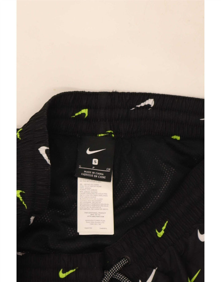 Nike Mens Graphic Sport Shorts Small Black Polyester