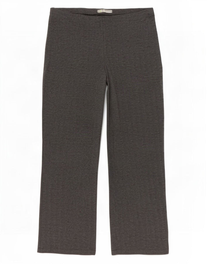 Marks & Spencer Womens Wide Leg Casual Trousers W32 L27 Grey