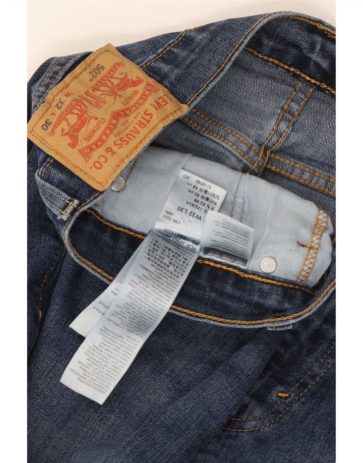 Levi's Mens 502 Straight Jeans W32 L30 Blue
