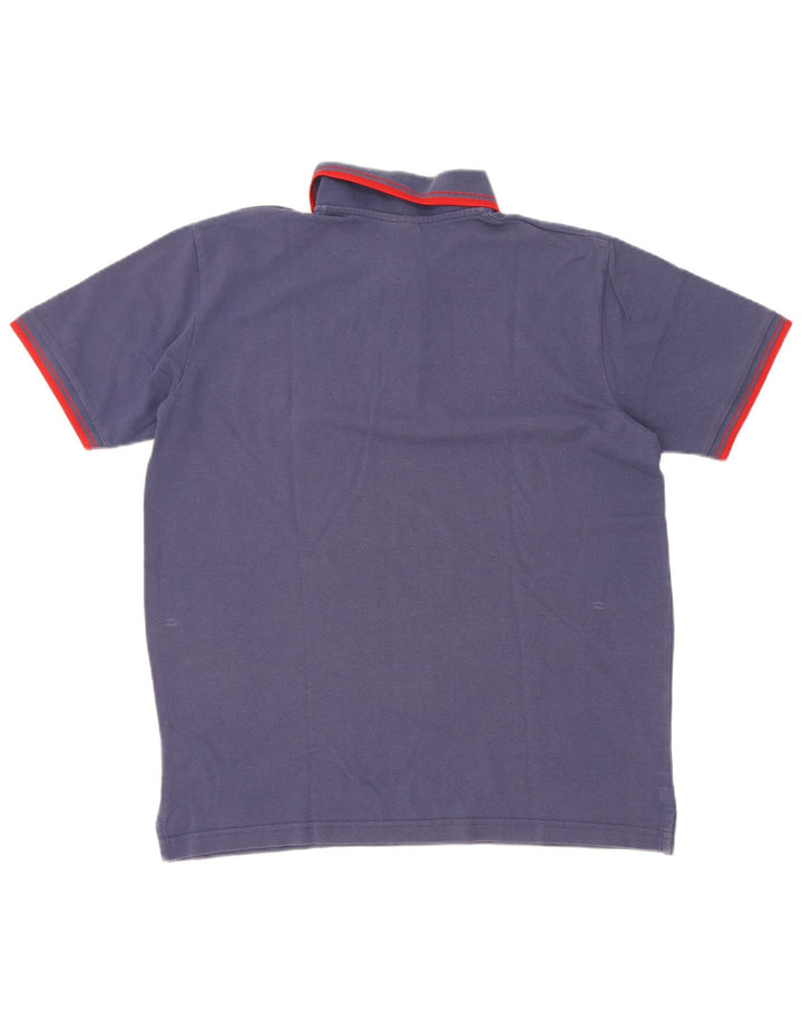 Lee Mens Polo Shirt Large Blue Cotton