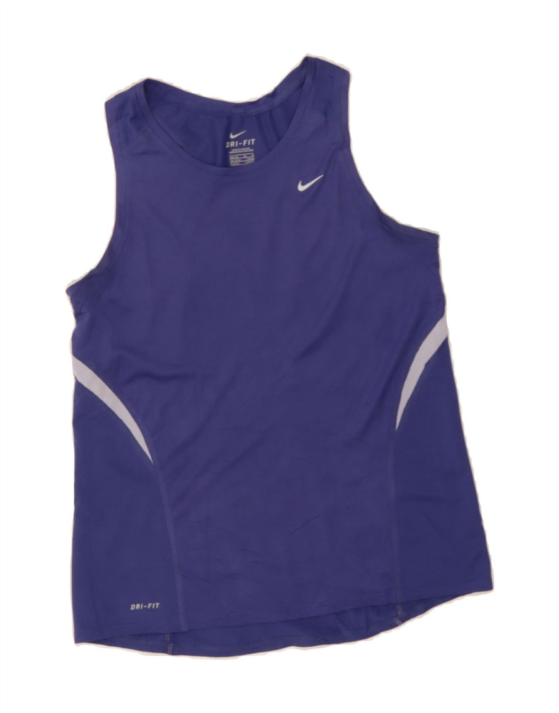 NIKE Womens Dri Fit Vest Top US 8/10 Medium Purple Polyester Vintage Nike and Second-Hand Nike from Messina Hembry 