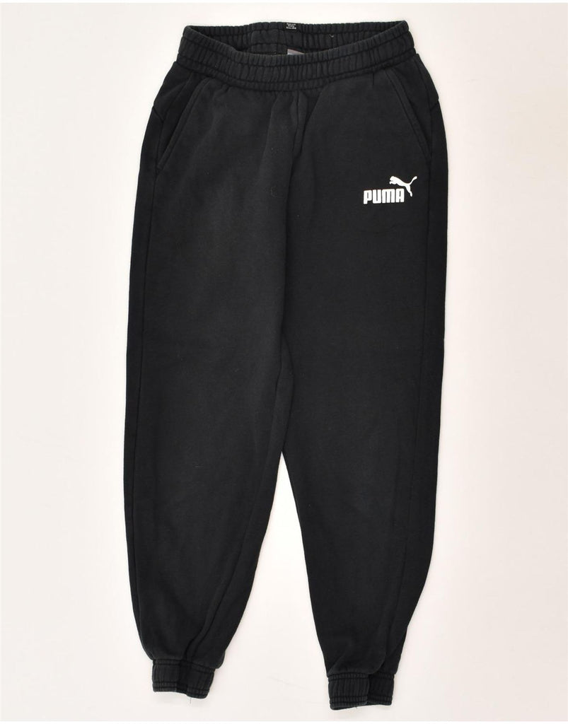 PUMA Boys Tracksuit Trousers Joggers 13-14 Years  Black Cotton | Vintage Puma | Thrift | Second-Hand Puma | Used Clothing | Messina Hembry 