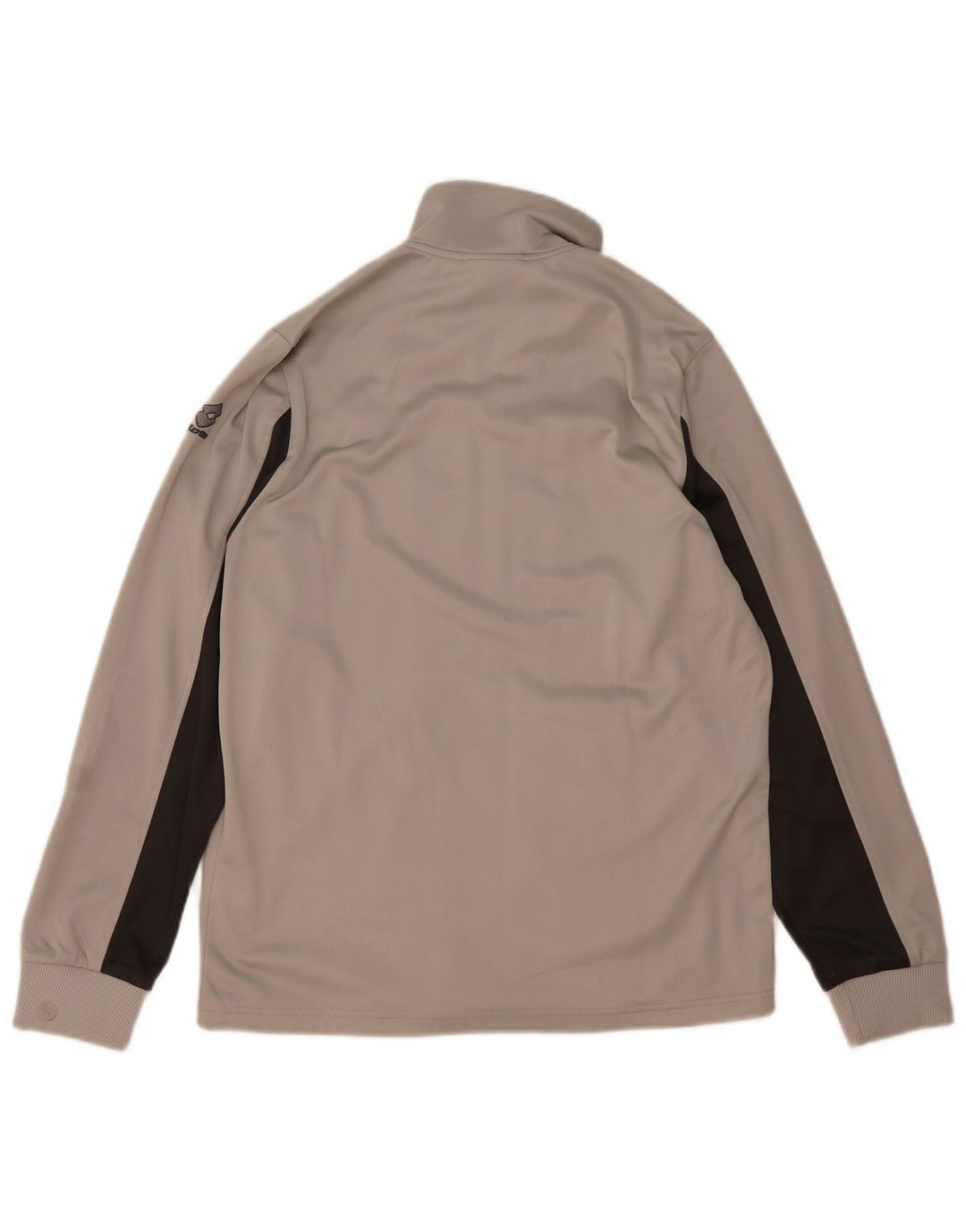 Lotto Mens Tracksuit Top Jacket Large Grey Colourblock Polyester