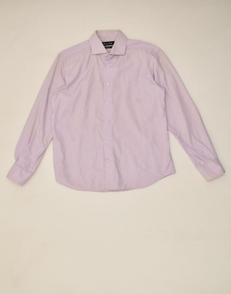 MASSIMO DUTTI Mens Slim Fit Shirt Size 39 15 1/2  Medium Pink | Vintage Massimo Dutti | Thrift | Second-Hand Massimo Dutti | Used Clothing | Messina Hembry 