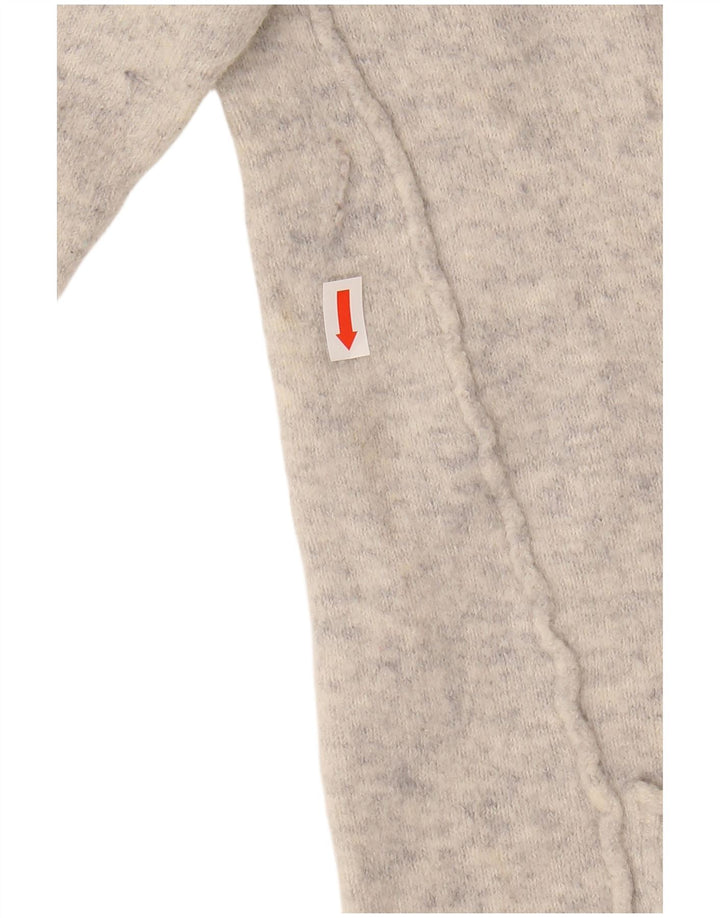 WHITE STUFF Womens Crop Cardigan Sweater UK 10 Small  Grey Flecked Nylon