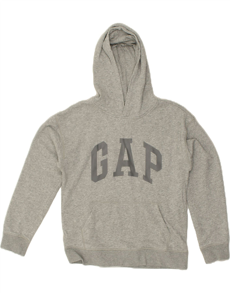 GAP Boys Graphic Hoodie Jumper 14-15 Years 2XL Grey Cotton | Vintage Gap | Thrift | Second-Hand Gap | Used Clothing | Messina Hembry 