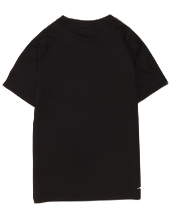 Adidas Boys Aeroready Graphic T-Shirt Top 11-12 Years Black