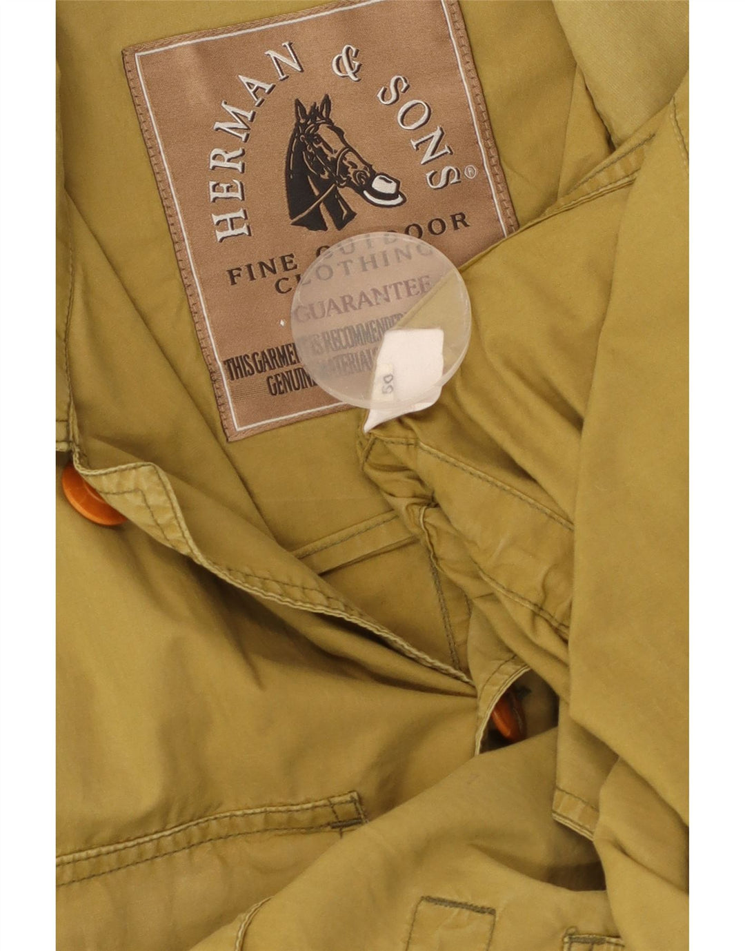 Herman & Sons Mens Utility Jacket IT 50 Large Khaki