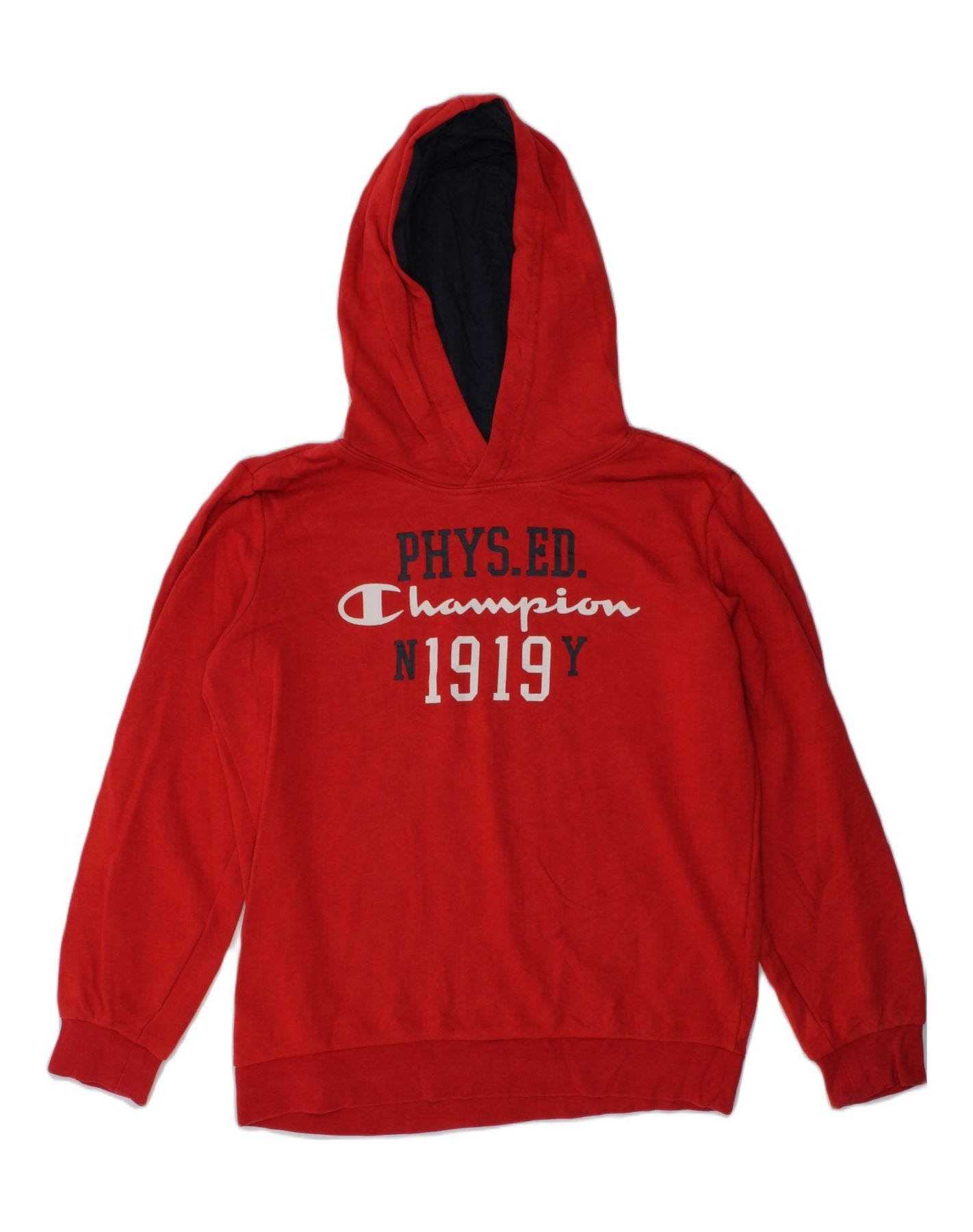 Red champion hoodie sales boys