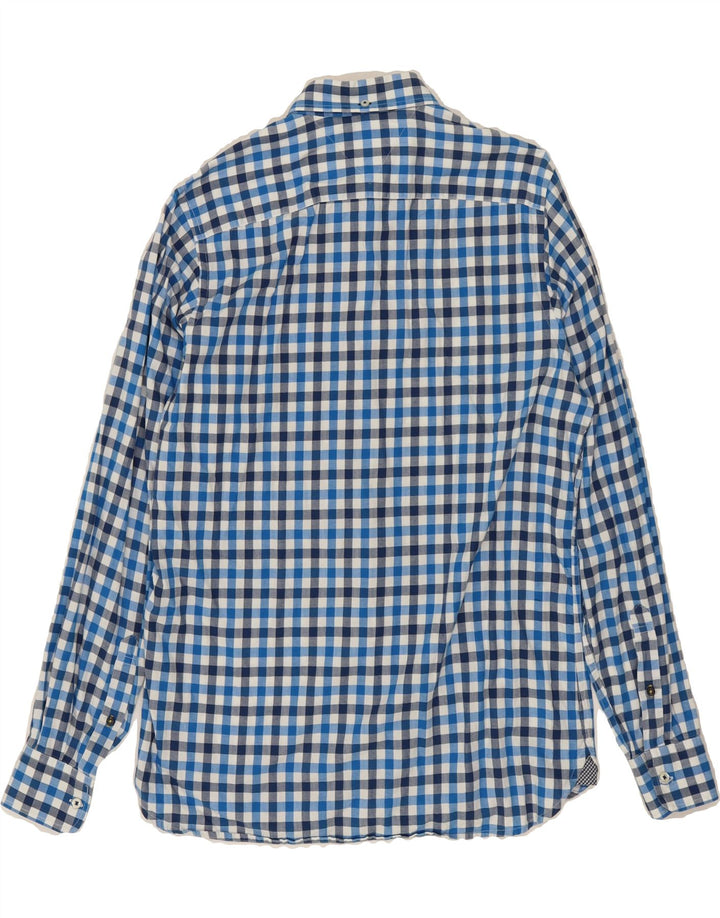 TOMMY HILFIGER Mens Custom Fit Shirt Small Blue Gingham Cotton Vintage Tommy Hilfiger and Second-Hand Tommy Hilfiger from Messina Hembry 
