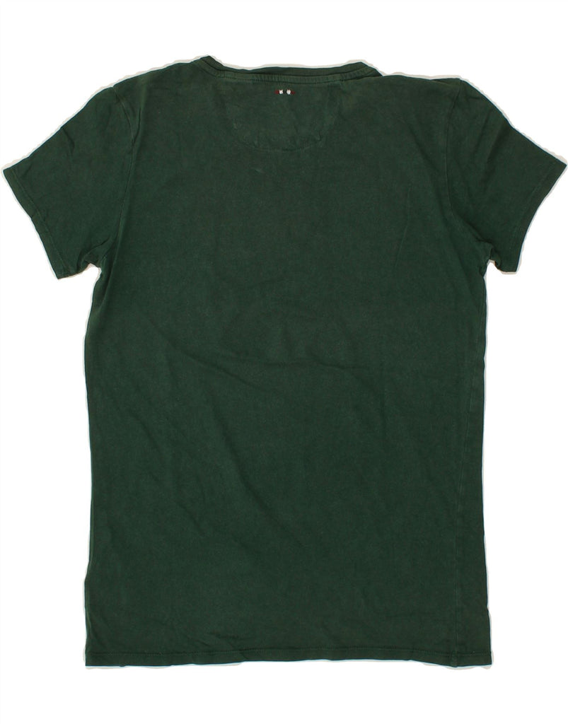 NAPAPIJRI Boys Graphic T-Shirt Top 13-14 Years Green Vintage Napapijri and Second-Hand Napapijri from Messina Hembry 