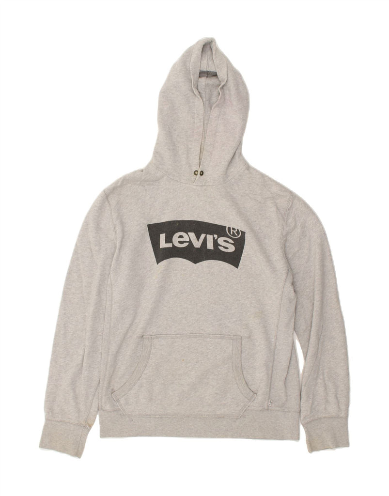 LEVI'S Mens Graphic Hoodie Jumper Medium Grey | Vintage Levi's | Thrift | Second-Hand Levi's | Used Clothing | Messina Hembry 