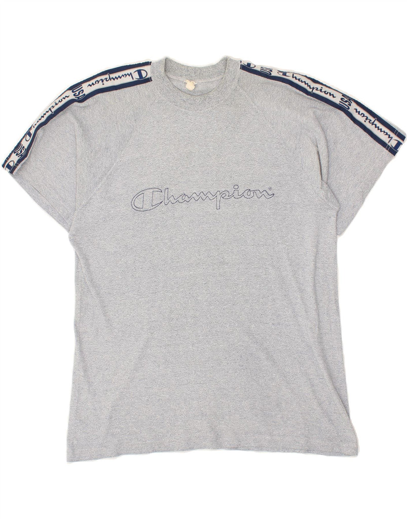 CHAMPION Mens Graphic T-Shirt Top Medium Grey | Vintage Champion | Thrift | Second-Hand Champion | Used Clothing | Messina Hembry 