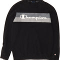 CHAMPION Mens Graphic Sweatshirt Jumper Medium Black Cotton Vintage Champion and Second-Hand Champion from Messina Hembry 