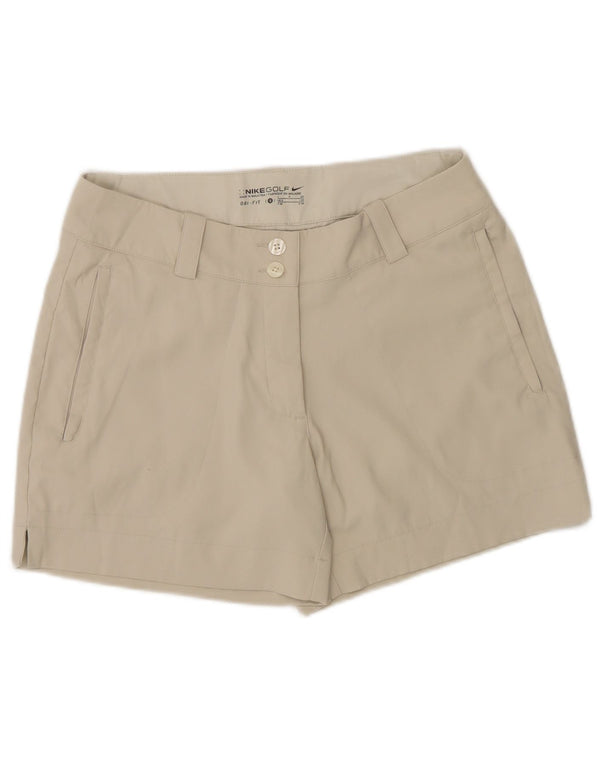 Nike Mens Dri Fit Chino Shorts UK 8 Small W30 Beige Polyester