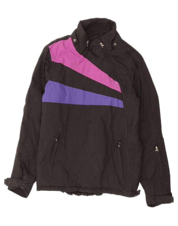 Maui Wowie Mens Windbreaker Jacket UK 40 Large Black Colourblock Nylon