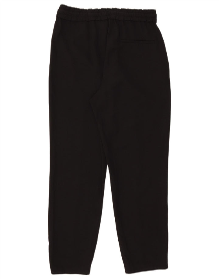 Zara Womens Slim Chino Trousers Small W26 L26 Black
