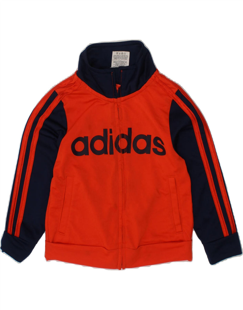 ADIDAS Baby Boys Graphic Tracksuit Top Jacket 18-24 Months Red Colourblock Vintage Adidas and Second-Hand Adidas from Messina Hembry 