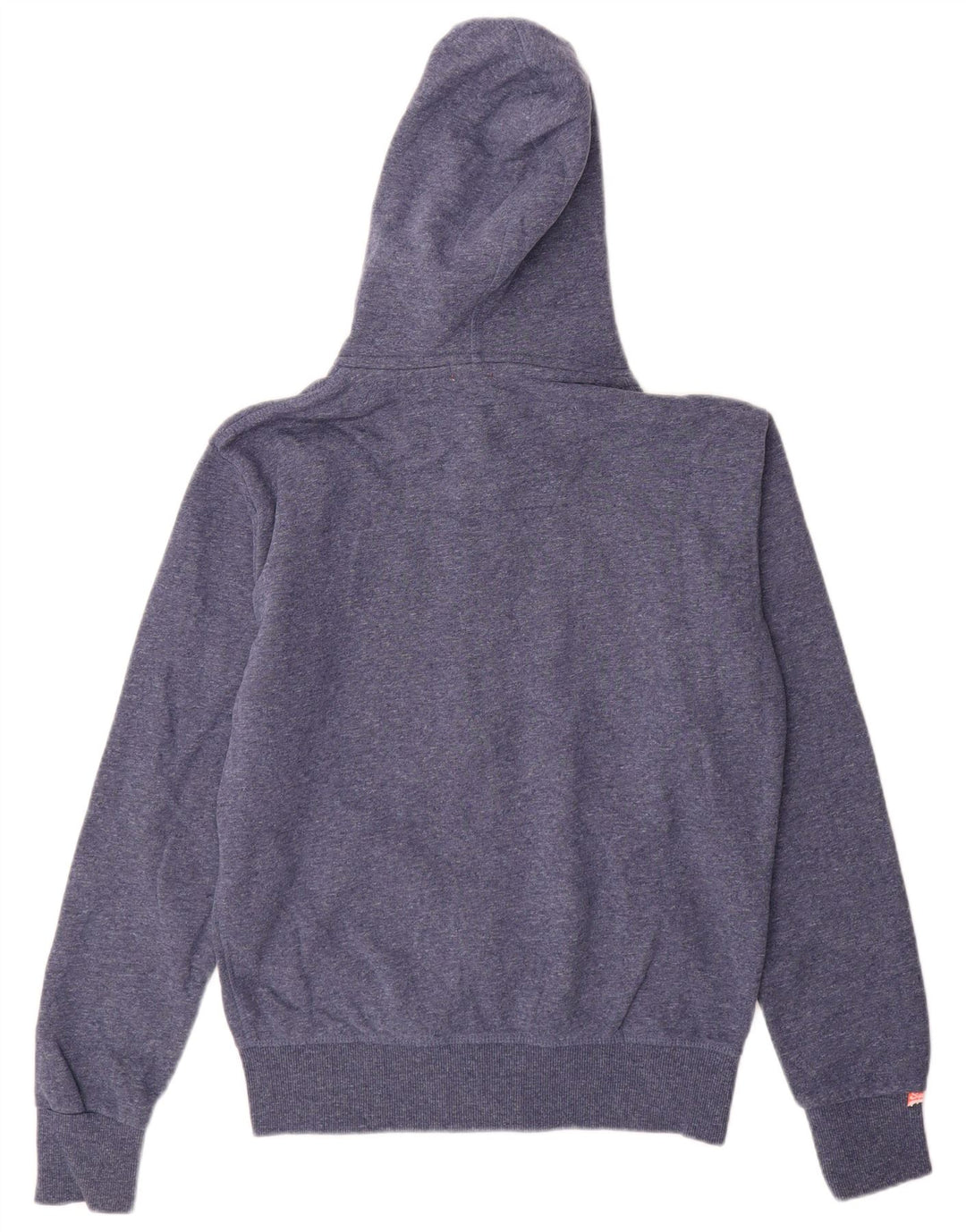 SUPERDRY Mens Zip Hoodie Sweater Medium Blue Cotton