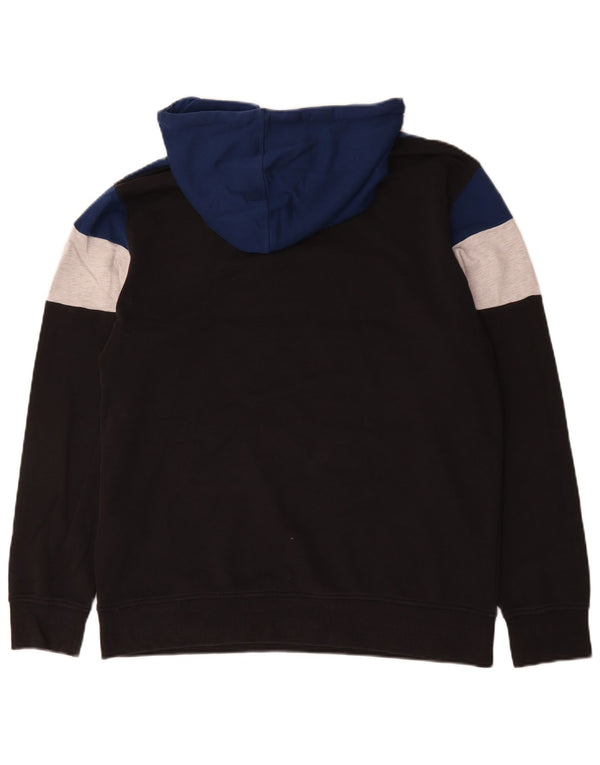Jack & Jones Mens Graphic Hoodie Jumper XL Multicoloured Colourblock Cotton