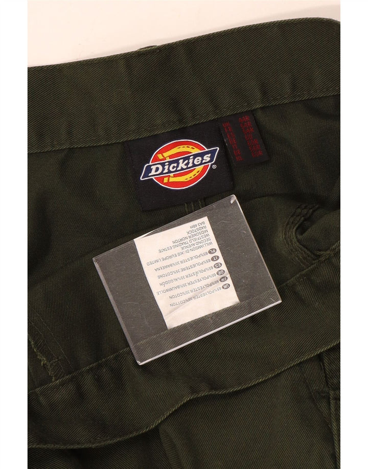 Dickies Mens Straight Cargo Trousers W44 L31 Green Polyester