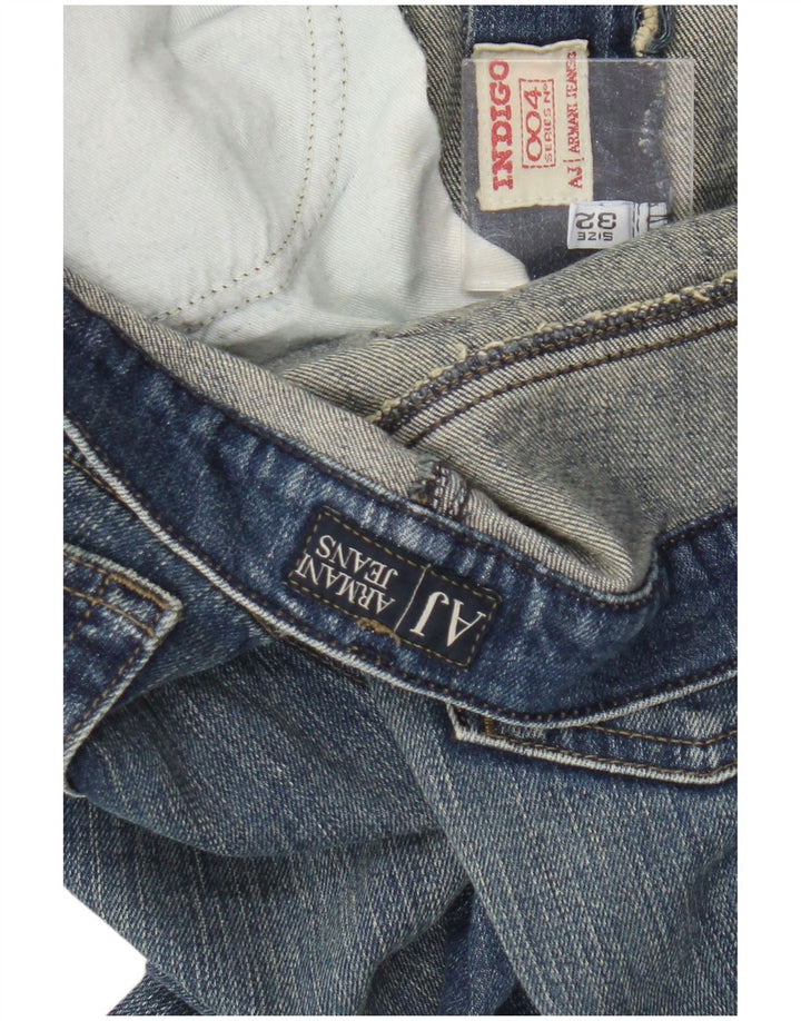 Armani Womens Indigo Bootcut Jeans W32 L30 Blue