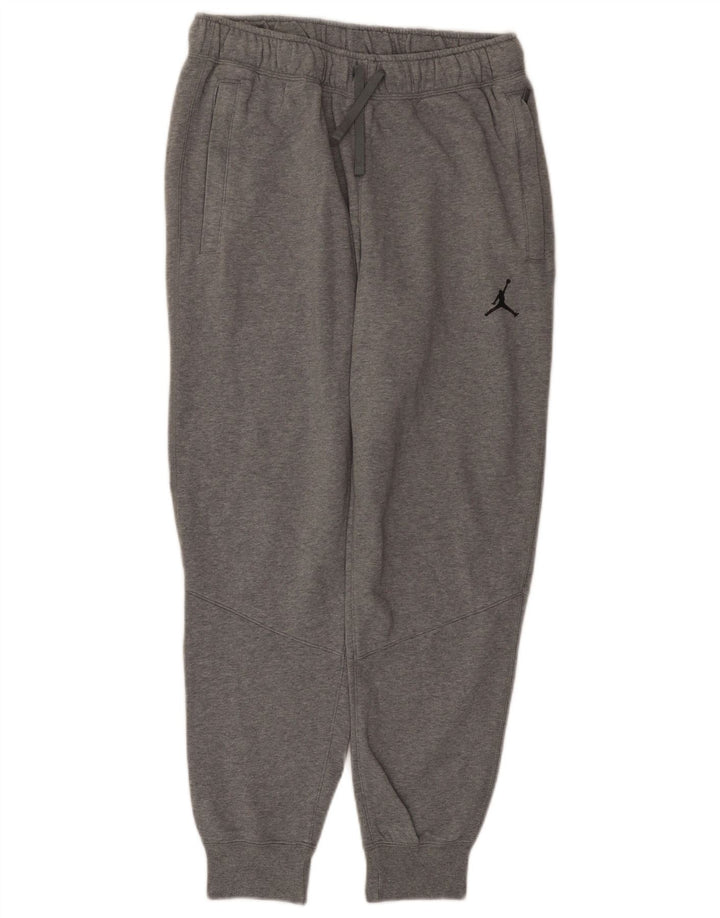 Jordan Mens Tracksuit Trousers Joggers Small  Grey Cotton