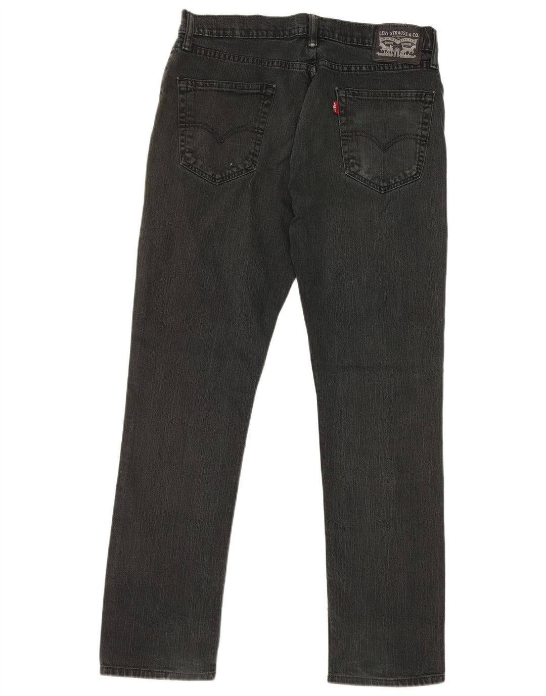 Levi's Mens Straight Jeans W34 L32 Black Cotton