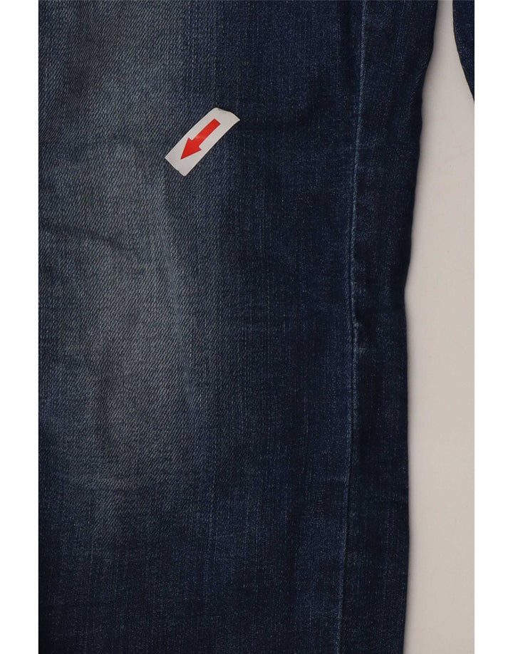 Diesel Womens Distressed Slim Jeans W24 L27 Blue Cotton