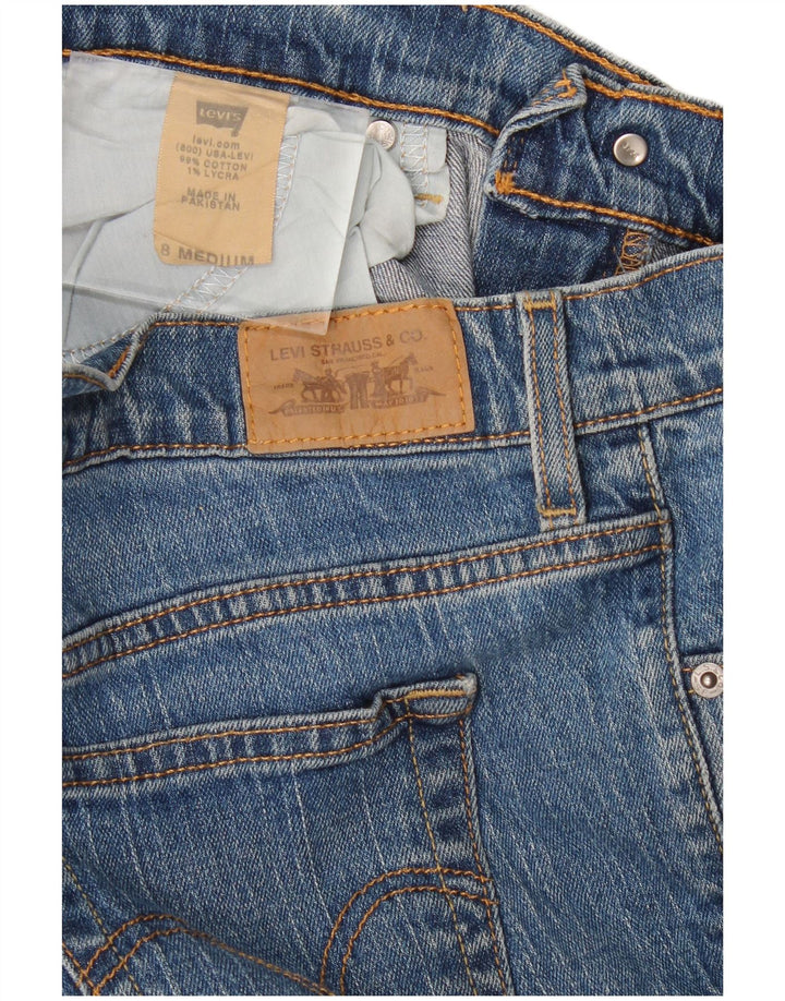 Levi's Womens 505 Straight Jeans US 8 Medium W32 L28 Blue Cotton