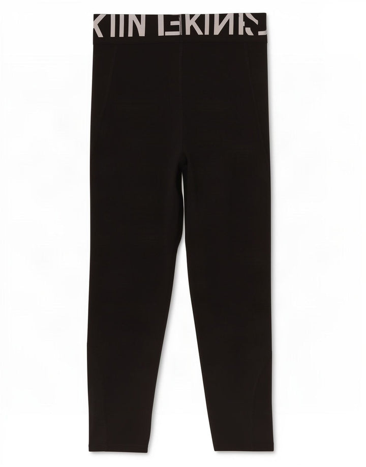 Nike Womens Dri Fit Capri Leggings UK 6 XS Black Polyester