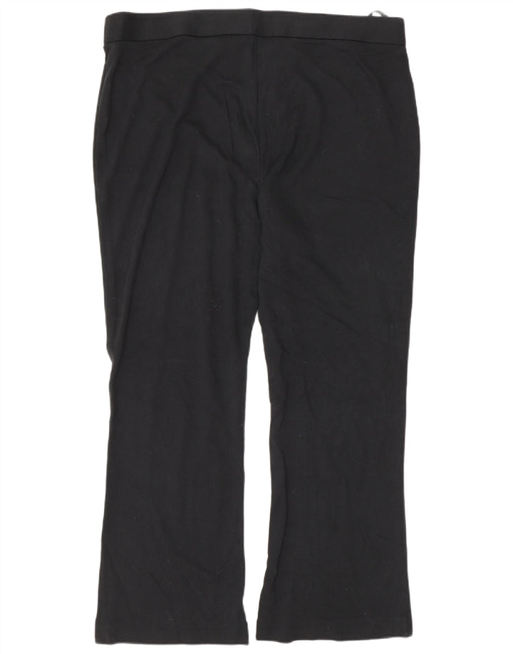 Marks & Spencer Womens Tracksuit Trousers UK 20 2XL Black Viscose