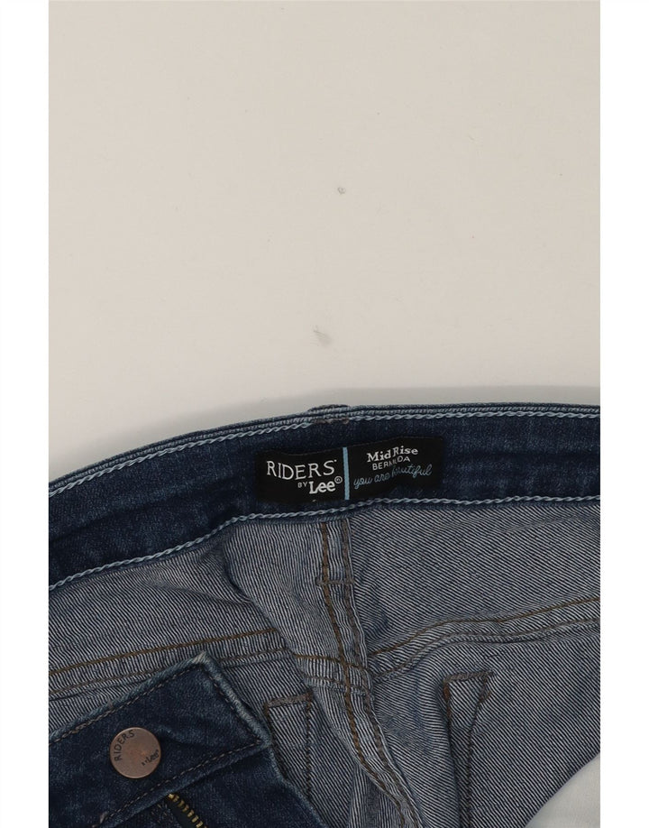 LEE Womens Riders Mid Rise Bermuda Denim Shorts W32 Lagre Blue Vintage Lee and Second-Hand Lee from Messina Hembry 