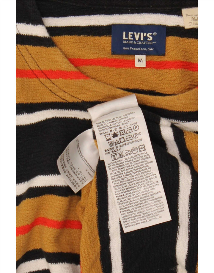 Levi's Mens Top Long Sleeve Medium Multicoloured Striped Cotton