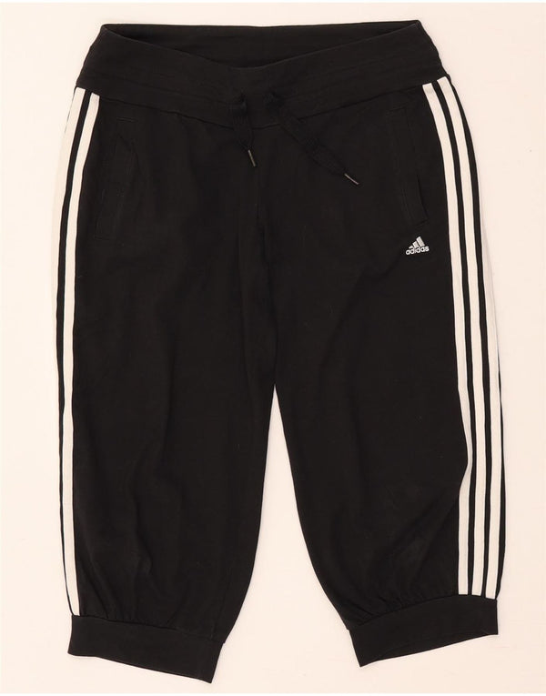 Adidas Womens Climalite Tracksuit Trousers Joggers UK 8/10 Small Black