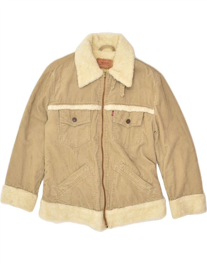 LEVI'S Girls Corduroy Sherpa Jacket 11-12 Years Large Beige Cotton | Vintage Levi's | Thrift | Second-Hand Levi's | Used Clothing | Messina Hembry 