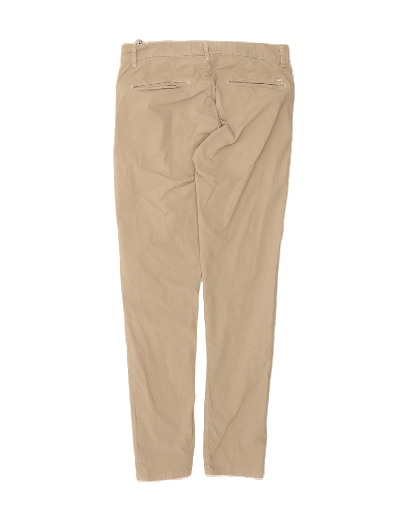 LIU JO Mens Slim Chino Trousers IT 48 Medium W32 L34 Beige Cotton Vintage Liu Jo and Second-Hand Liu Jo from Messina Hembry 