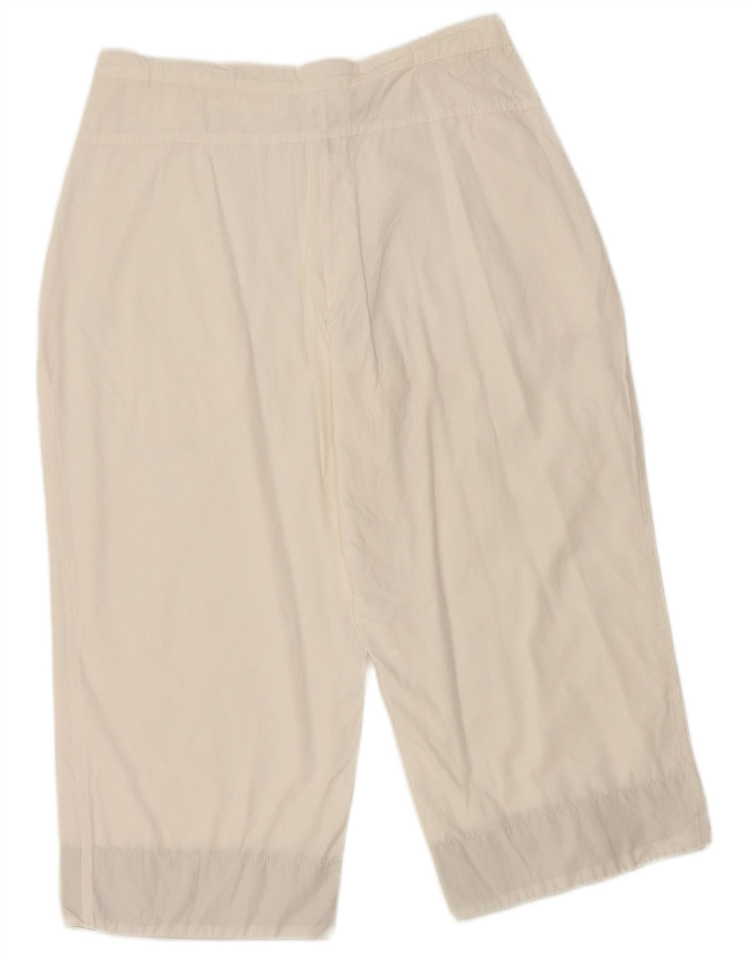 Adidas Womens Bermuda Shorts UK 12 Medium W30 White Cotton