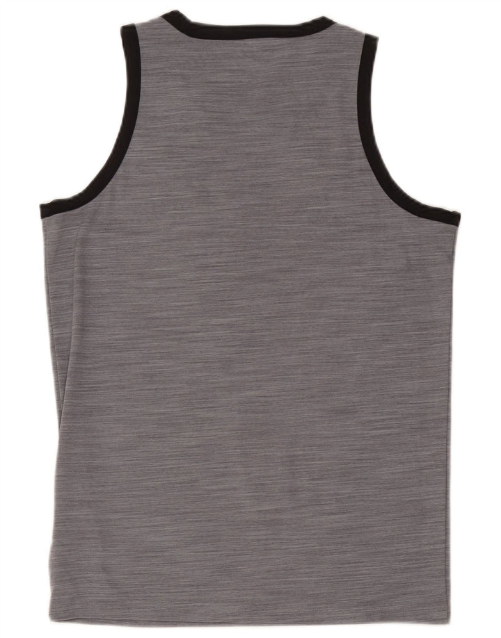 Adidas Mens Vest Top Small Grey Flecked Polyester